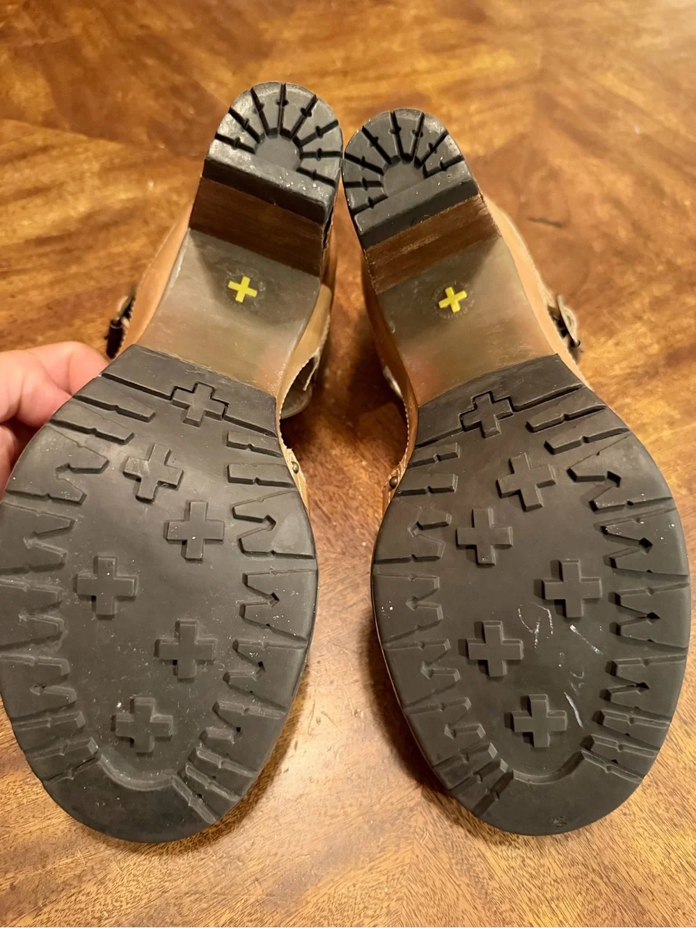 Y2K brown leather ankle strap Dr. Martens ROCHELLE sandals